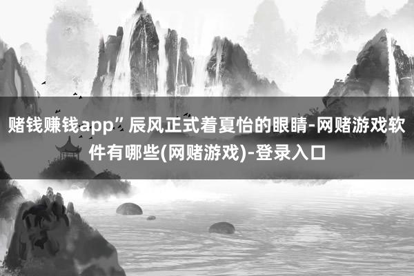赌钱赚钱app”辰风正式着夏怡的眼睛-网赌游戏软件有哪些(网赌游戏)-登录入口